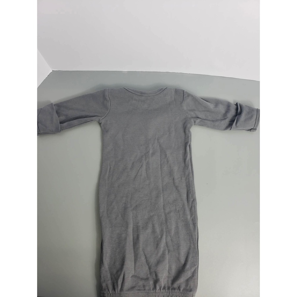 Baby Vision Grey Fox‎ Embroidered Cotton Sleeper Gown 0-6M 51488